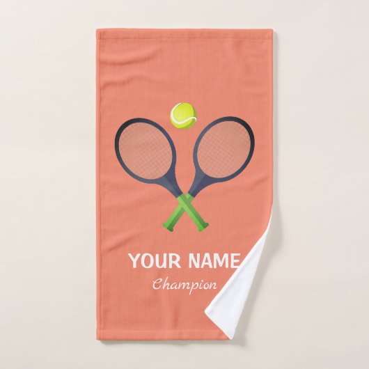 Ajouter Votre Nom Tennis Personnalisé (Serviette à main)
