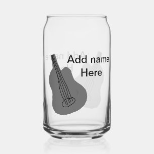 Ajouter votre nom texte brun acoustique guitare éd
