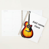 Ajouter votre nom texte brun acoustique guitare éd (Devant avec enveloppe)
