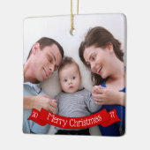 Ajouter votre ornement de Noël photo (Gauche)