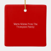 Ajouter votre ornement de Noël photo (Dos)