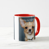 Ajouter votre photo Chihuahua Red Ringer Mug (Devant droit)