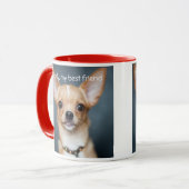 Ajouter votre photo Chihuahua Red Ringer Mug (Devant gauche)