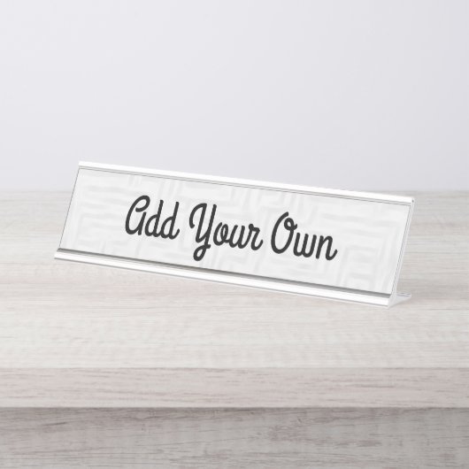 Ajouter votre photo/conception - Plaque de nom (Devant)