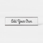 Ajouter votre photo/conception - Plaque de nom (Devant)