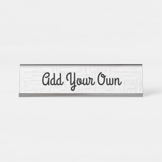 Ajouter votre photo/conception - Plaque de nom (Devant)