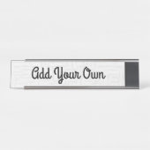 Ajouter votre photo/conception - Plaque de nom (Devant)