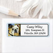 Ajouter votre photo de chien à ce Étiquette de adr (En situation)