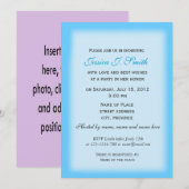 Ajouter votre photo, invitation de douche nuptiale (Devant / Derrière)