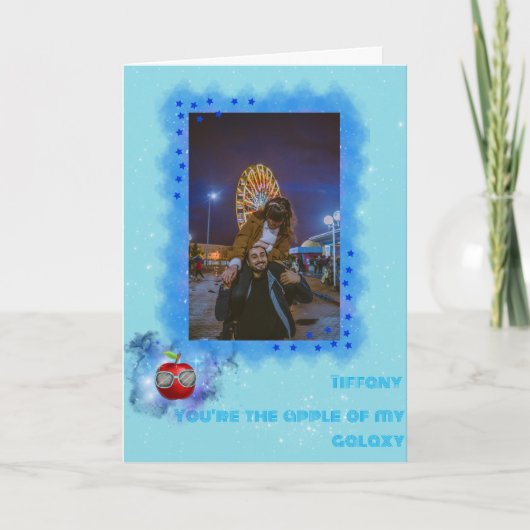 Ajouter Votre Photo Merci Galaxy Carte de remercie (Devant)