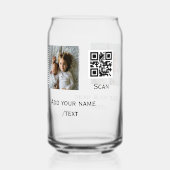 Ajouter votre photo q r code à barres nom détails  (Recto)
