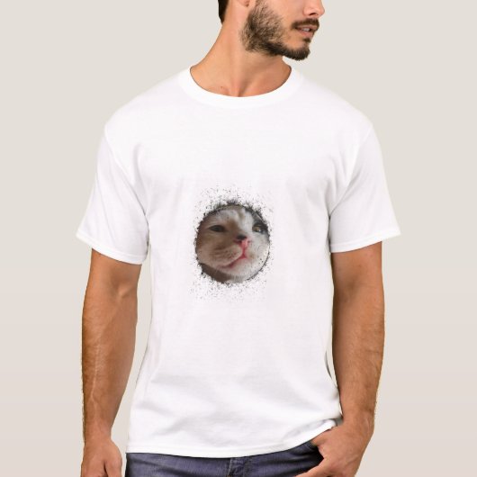 ajouter votre photo splash modèle blanc T-shirt (Devant)