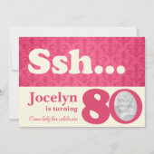 Ajouter votre photo ssh surprise invitation de 80e (Devant)