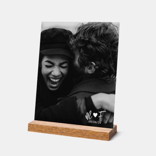 Ajouter votre photo | Texte libre personnalisé (Angle)