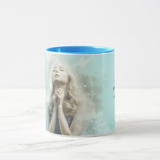 Ajouter votre prière ou citation à cette Mug (Centre)