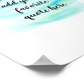 ajouter votre propre affiche aquarelle (Coin)