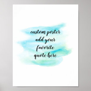 ajouter votre propre affiche aquarelle