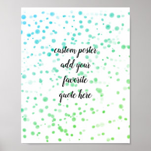 ajouter votre propre affiche aquarelle