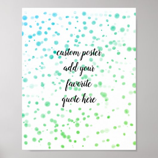 ajouter votre propre affiche aquarelle (Devant)