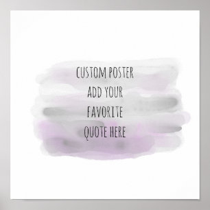 ajouter votre propre affiche aquarelle