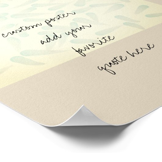 ajouter votre propre affiche aquarelle (Coin)