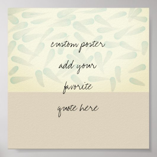 ajouter votre propre affiche aquarelle (Devant)