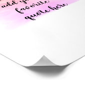 ajouter votre propre affiche aquarelle (Coin)