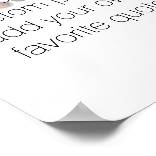 ajouter votre propre affiche de devis pour décorat (Coin)