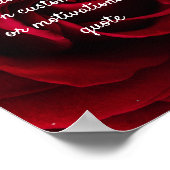 Ajouter votre propre affiche personnalisée - Rose (Coin)