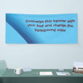 Ajouter votre propre bannière de message bleu v1 (Salon professionnel)