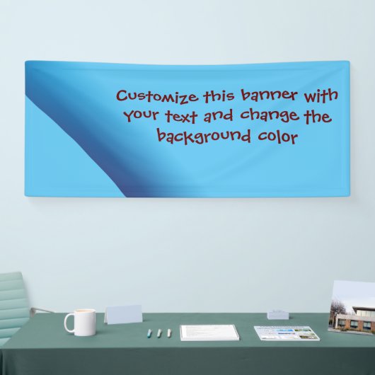 Ajouter votre propre bannière de message bleu v1 (Salon professionnel)