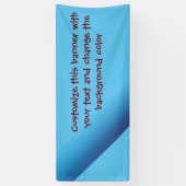 Ajouter votre propre bannière de message bleu v1 (Vertical)