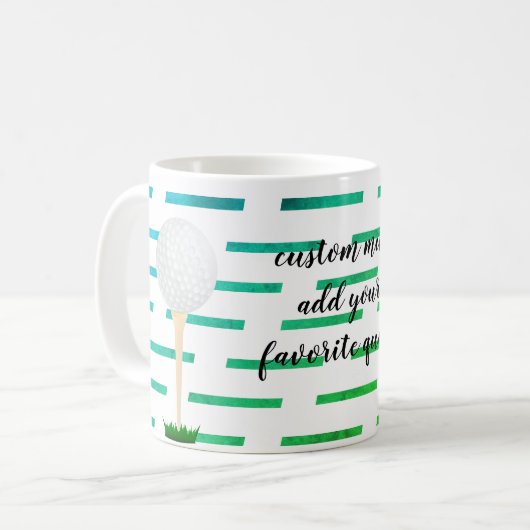 ajouter votre propre devis personnalisé tasse golf (Devant gauche)