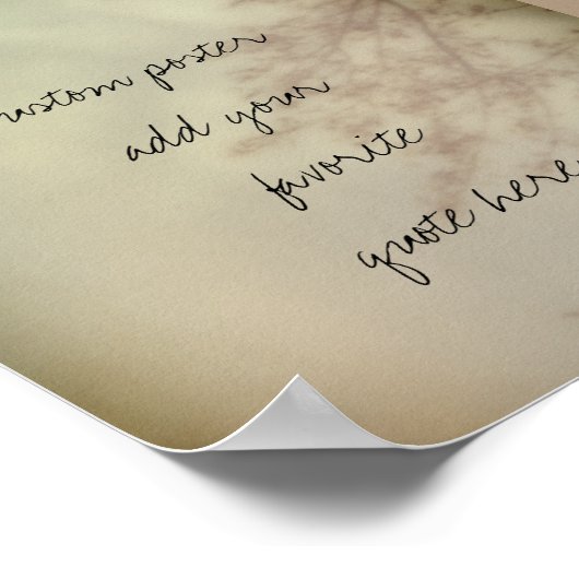 ajouter votre propre devis poster nature art (Coin)