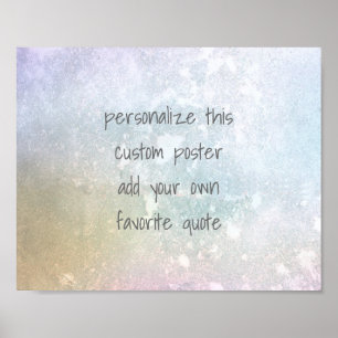 ajouter votre propre devis poster personnalisé cou