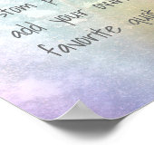 ajouter votre propre devis poster personnalisé cou (Coin)