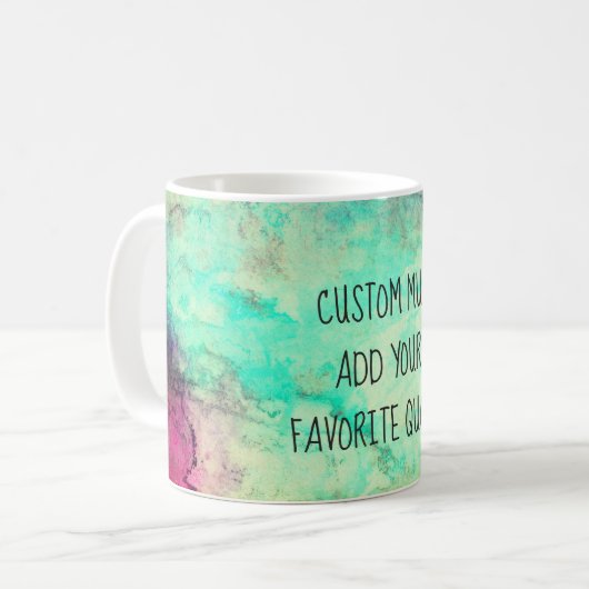 ajouter votre propre devis tasse personnalisée aqu (Devant gauche)