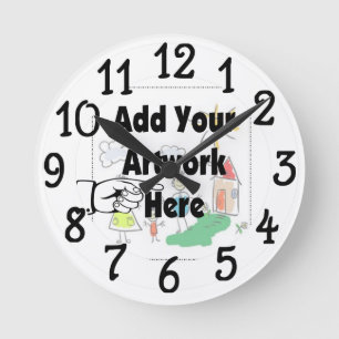 Ajouter votre propre illustration Horloge murale
