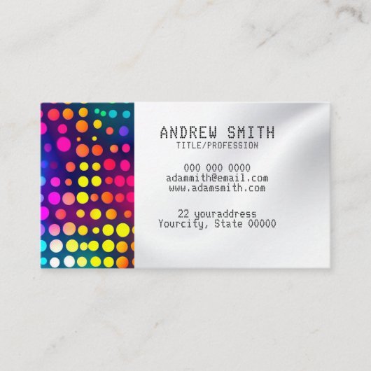 Ajouter votre propre image Carte de visite braille (Devant)