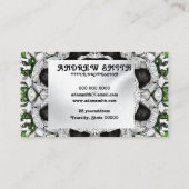 Ajouter votre propre image noir panda Carte de vis (Dos)