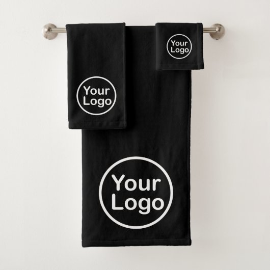 Ajouter votre propre logo | Arrière - plan noir (En situation)