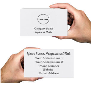 ajouter votre propre logo carte de visite logo per