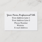 ajouter votre propre logo carte de visite logo per (Dos)