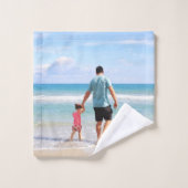 Ajouter votre propre photo et/ou texte (Gant de toilette)