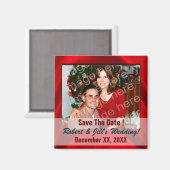 Ajouter Votre Propre Photo Magnet Réservez la date (Recto/Verso)