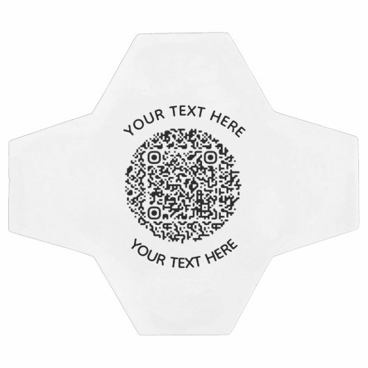 Ajouter votre propre ronde QR Code texte Scan Mini (Plat)