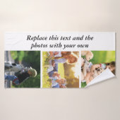 Ajouter votre propre texte et photos (Serviette de bain)