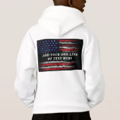 Ajouter votre propre texte sur grunge American fla (Dos)