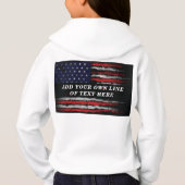 Ajouter votre propre texte sur grunge American fla (Dos)
