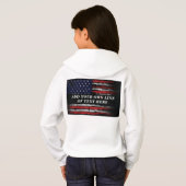 Ajouter votre propre texte sur grunge American fla (Dos entier)